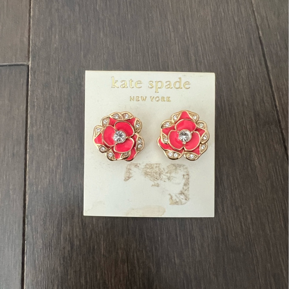 Kate Spade Pink Flower Earrings